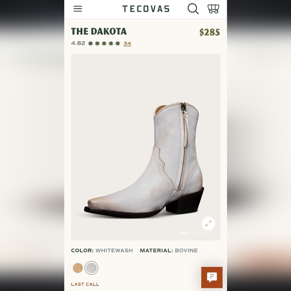 Tecovas Dakota Whitewash - Picture 4 of 6